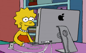 Lisa Simpsons Apple Enviroment by Marclicious