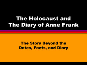 Anne Frank Holocaust WebQuest