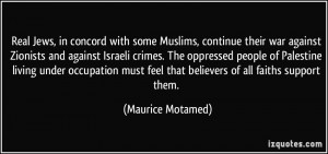 Real Jews, in concord with some Muslims, continue their war against ...