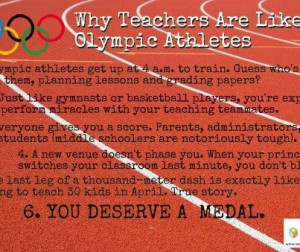 Why Teachers are Like Olympic Athletes