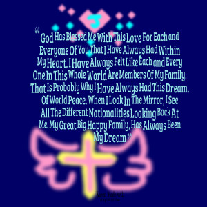 me with this love for each and everyone of you that i have always had ...