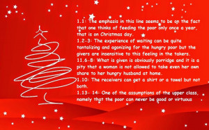 Feeding the Poor at Christmas Poem 2014 by Eunice De Souza