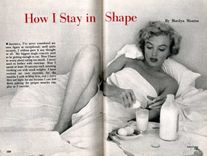 Marilyn Monroe diet