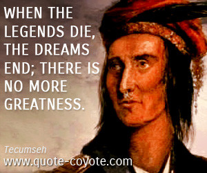 Tecumseh quotes