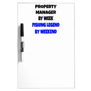 Fishing Legend Property Manager Dry Erase Whiteboards