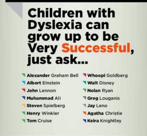 Dyslexics can be successful