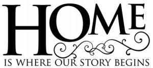 Home is Where Our Story Begins wall decal vinyl lettering home decor ...