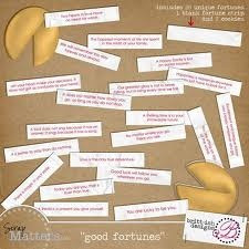fortune cookie fortunes for art projects