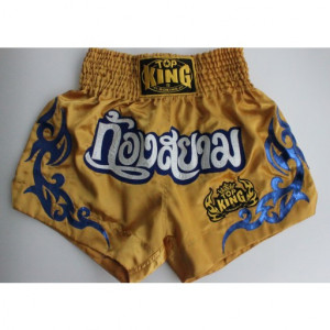 Top King Golden Muay Thai Shorts