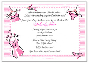 bridal shower lingerie bachelorette party invitations bridal shower ...