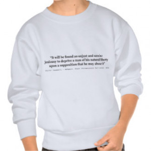 Natural Liberty Oliver Cromwell Quote 1654 Pullover Sweatshirts