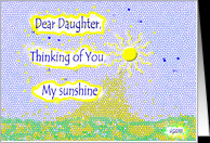Thinking of you Estranged daughter Sunshine card - Product #857875