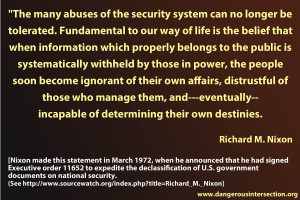 Richard Nixon on freedom of information