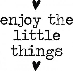 Enjoy The Little Things...