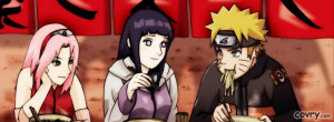 Haruno Sakura, Hyuuga Hinata And Naruto Uzumaki facebook cover