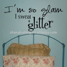 removable glitter Wall quote