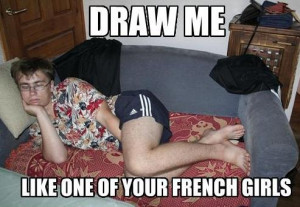draw me like one of your french girls sleeping guy