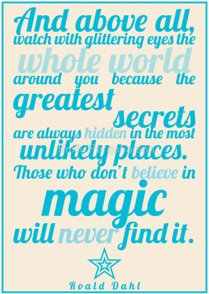 Emily Farquharson › Portfolio › Roald Dahl / The Minpins Quote