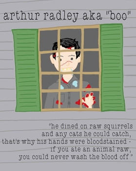 ... Quotes ~ TO KILL A MOCKINGBIRD CHARACTER POSTER - BOO RADLEY