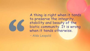 ... thing Is Right When It tends to Preserve the Integrity ~ Beauty Quote