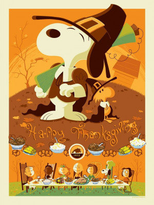 Snoopy And Woodstock From Charlie Brown Thanksgiving
