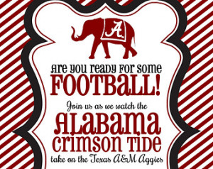 Alabama Football Tailgate Party Inv itation ...