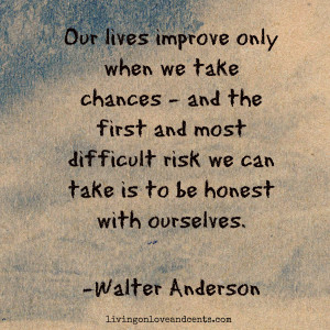 walter anderson quote about chances