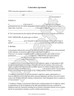 Concession Stand Price List Template