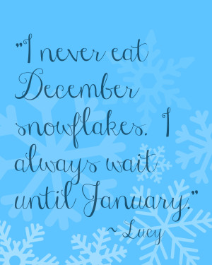 ... Snowflake Quote Print (plus over a dozen snow-related craft projects