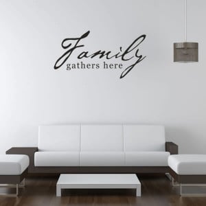 Family-Gathers-Here-Quote-Wall-Stickers-Wall-Art-Decal-Transfers