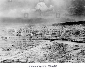 ... Photo Atomic bomb. Hiroshima, Japan after the atomic bomb was