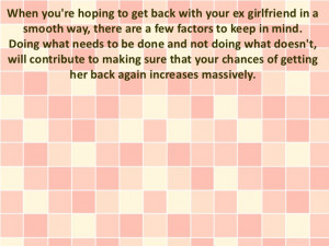 Get Back Together With Your Ex Girlfriend Checklist