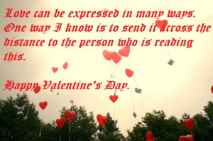 Love can be expressed in many ways.