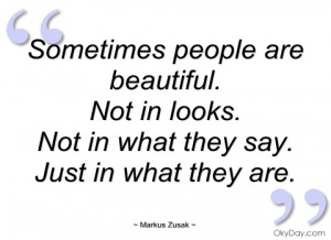 sometimes people are beautiful markus zusak