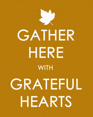 Thanksgiving Prayer » Grateful Hearts printable
