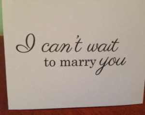Can't Wait to Marry You - Wed ding Card For The Bride or Groom ...