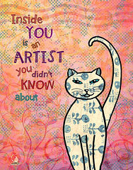 Rumi Quotes Framed Prints - Rumi Cat Artist Framed Print by Cat ...