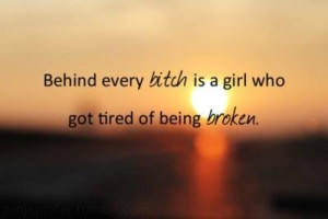 Tired of being broken