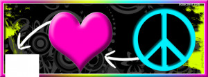 Peace and Love Facebook Cover