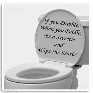 Toilet-Seat-Wall-Stickers-Art-Wallpaper-Quote-Decal-Mural-Decor-For ...
