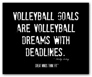 Volleyball Quotes And Sayings For Posters Volleyball dreams poster