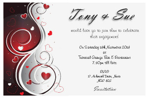 Invitation Ecru Engagement