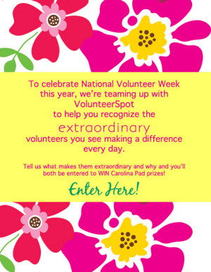 Carolina Pad Volunteer Appreciation Contest