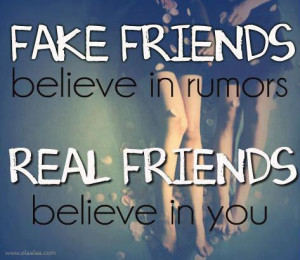 Real And Fake Friends friendship quotes