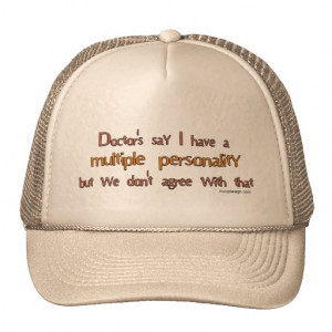 Multiple Personality Humor Hats