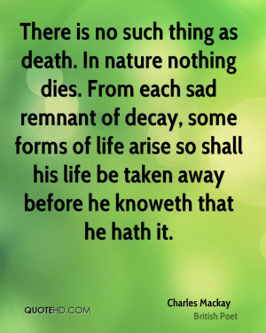 Charles Mackay Death Quotes