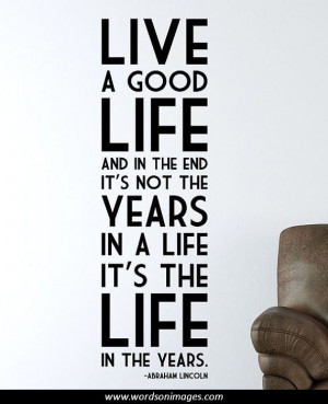 Lincoln life quotes