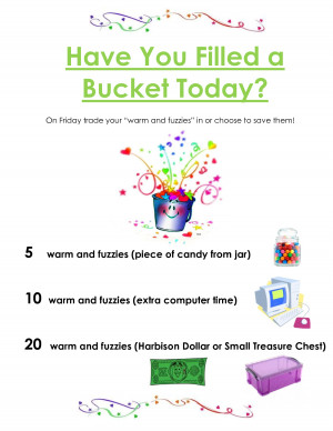 Have You Filled a Bucket Today Chart