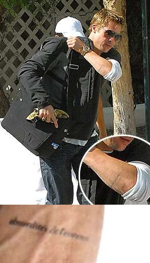 Brad Pitt Tattoos