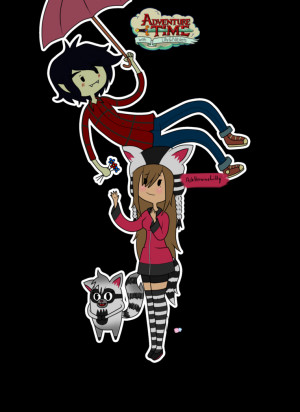 Lilly and Marshall Lee by AskLillytheHuman